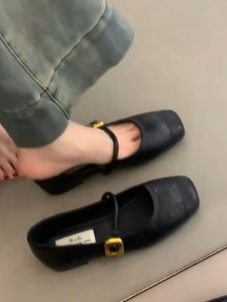 新款法式玛丽珍真皮单鞋#软底软面穿上超舒服 #脚宽脚胖都可以 #好穿又好搭 #百搭鞋子 #好鞋推荐