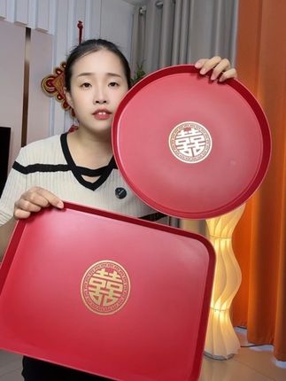 #结婚托盘#敬酒托盘#水果盘#干果盘 #喜庆好看还实用