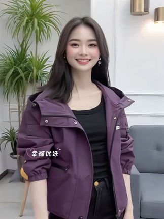 #轻奢女装 #小个子连帽外套 #时尚休闲穿搭 #春秋穿搭 #整个时尚圈都在等入chill