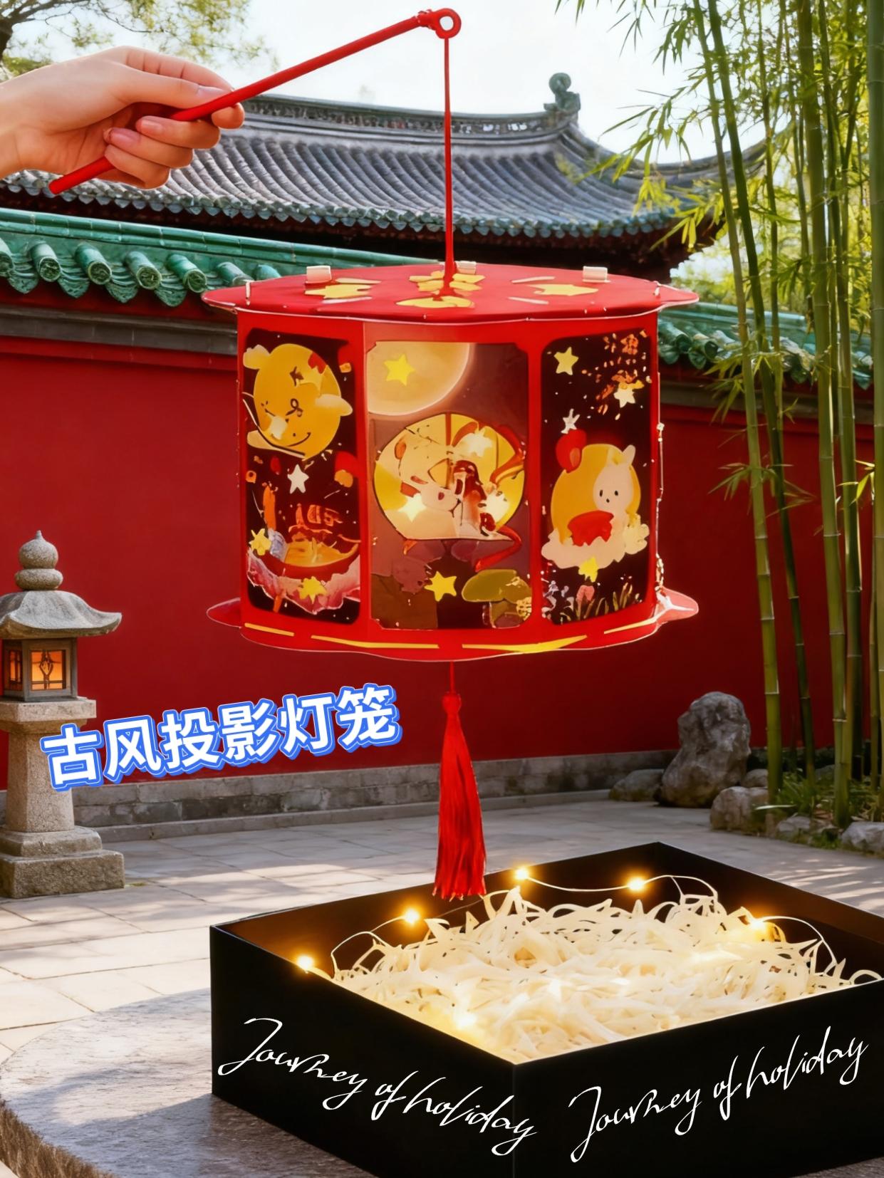 #古风投影灯笼#中秋节手工制作#灯笼#好物推荐#便宜划算