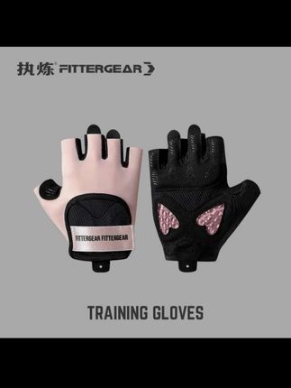 #运动手套 #健身手套 #半指手套 #护腕手套 #防护手套 FITTERGEAR执炼运动健身手套女半指器械训练壶铃骑行带护腕防起茧