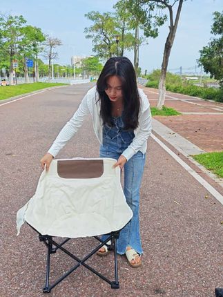 钓椅户外折叠椅子月亮椅 #户外露营 #户外装备 #户外桌椅 #网红椅#折叠椅子