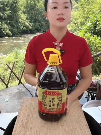 贵州梯田小榨浓香非转基因菜籽油5L9.2斤炒菜食用油#菜籽油