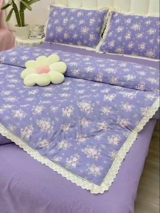 皱皱纱公主风四件套#家纺床上用品 #床上用品 #床上四件套 #公主风四件套 #四件套