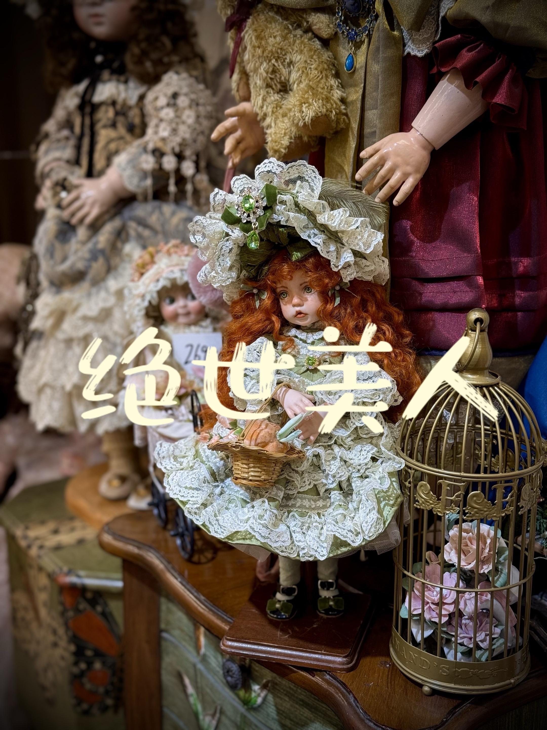 国外艺术家手工制作艺术品33厘米全瓷孤品。#洋娃娃 #陶瓷娃娃 #bjd娃娃