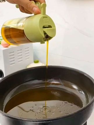 #油壶家用厨房喷倒两用食用喷油壶玻璃二合一体式喷雾油瓶高档油壶