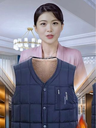 中老年加绒马甲保暖背心