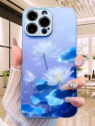 夏日炎炎的标配,美不胜收的≈荷花适用苹果16/15华为P70/vivo/oppo金属漆玻璃防摔手机,换成这个感觉清凉一夏!#潮牌手机壳 #网红手机壳 #高端大气 #防摔手机壳 #数码科技