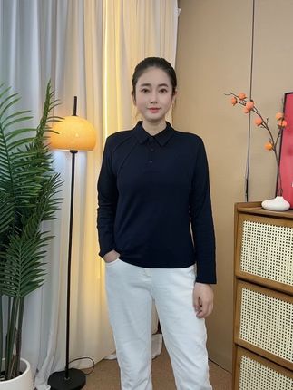 秋冬新款衬衣领上衣 新款衬衣领打底能单穿能内搭#优雅气质 #中年女装 #秋季新款 #遮肉显瘦遮肉减龄