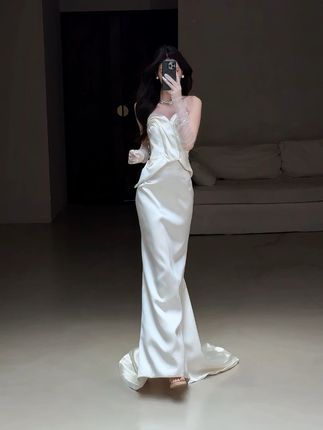 你说你喜欢我~ #礼服 #婚纱 #小众婚纱 #备婚 #心动