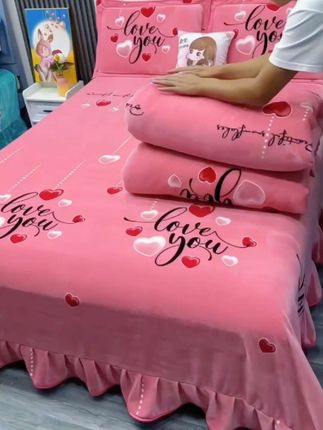 #加厚款牛奶绒四件套 #加绒保暖  #家纺床上用品   #四件套 #保暖又好看