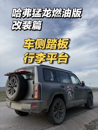 哈弗猛龙燃油版改装篇-行李架车侧踏板 #创作灵感 燃油猛龙改装件方面大家肯定有两个最想装的东西,行李架(车顶平台)和侧踏板,这个视频就跟大家聊聊这些东西的利弊,包括有人说钢制的踏板结实,但是普通用车还是不建议,第一很重第二也很爱生锈,猛龙上下车也还好,不像越野车那么高#哈弗猛龙燃油版 #方盒子SUV选猛龙 #燃油猛龙实测 #给准车主一个建议