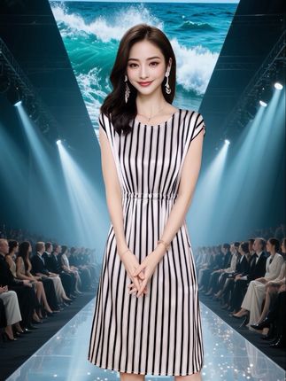 #洋气连衣裙#条纹连衣裙#夏季连衣裙#穿出自信穿出美丽 #穿出你的时尚你的感觉