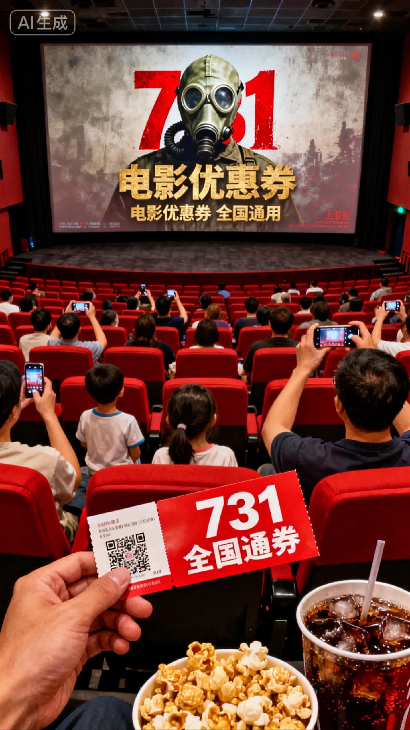 看《731》!15元双人票太值了 抖音团购15元抢双人票,全国影院通用,超额补差价超方便。带着孩子去看,铭记历史吾辈自强✨#世界和平 #好电影 #电影