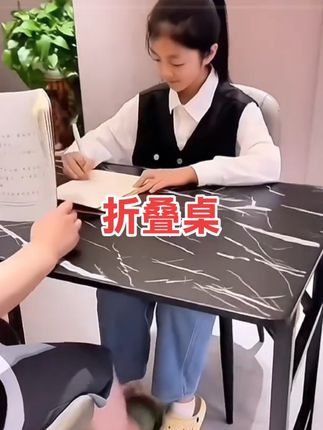 电脑台式桌折叠桌家用可折叠免安装写字台桌简约出租屋餐桌办公桌#折叠桌#免安装折叠桌