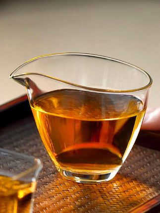 玻璃茶杯水滴玻璃公道杯,耐热分茶器,加厚茶海匀茶茶道配件#公道杯#分茶器