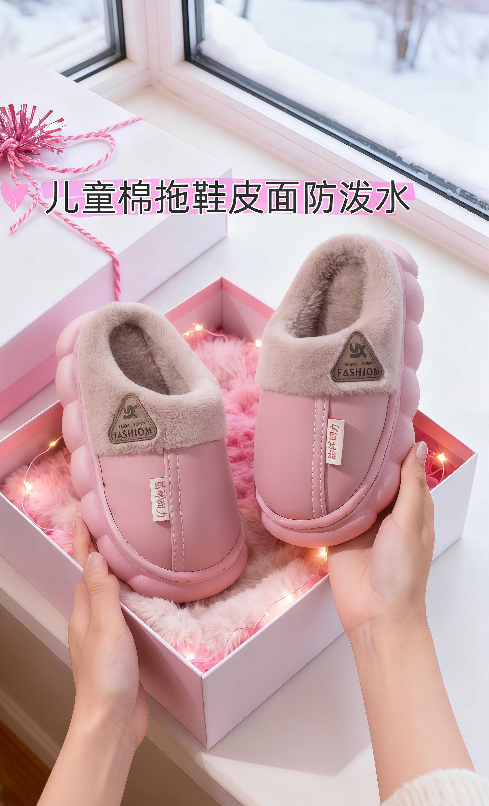 #大人小孩 #亲子款棉拖鞋 #居家拖鞋 #秋冬保暖棉拖鞋 #图文热点来了