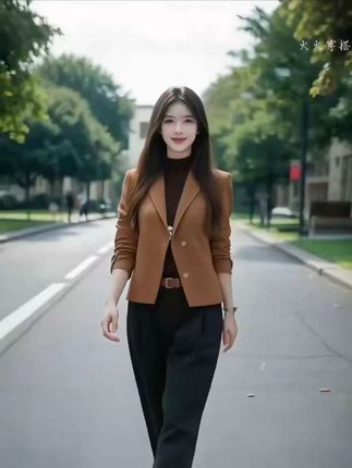 简约两粒扣”气质立体剪裁设计感显瘦分割线时尚西装外套女春秋季#春秋穿搭 #时尚西装穿搭 #修身显瘦 #穿出高级感 #高端女装搭配