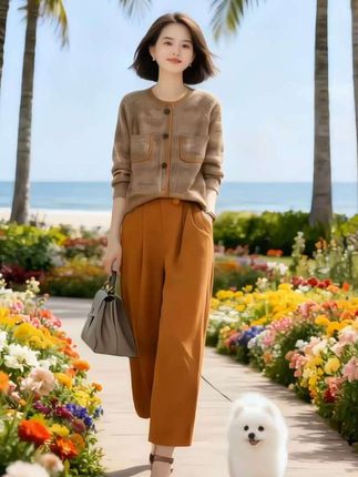 #早秋姐感气质穿搭 #减龄显瘦穿搭 #高级感穿搭 #套装显瘦穿搭 #针织套装 @D0U十小助手 @巨量引擎(千川)