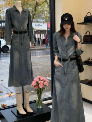 #早秋穿搭 #牛仔裙 #时尚穿搭 #通勤穿搭 #早秋