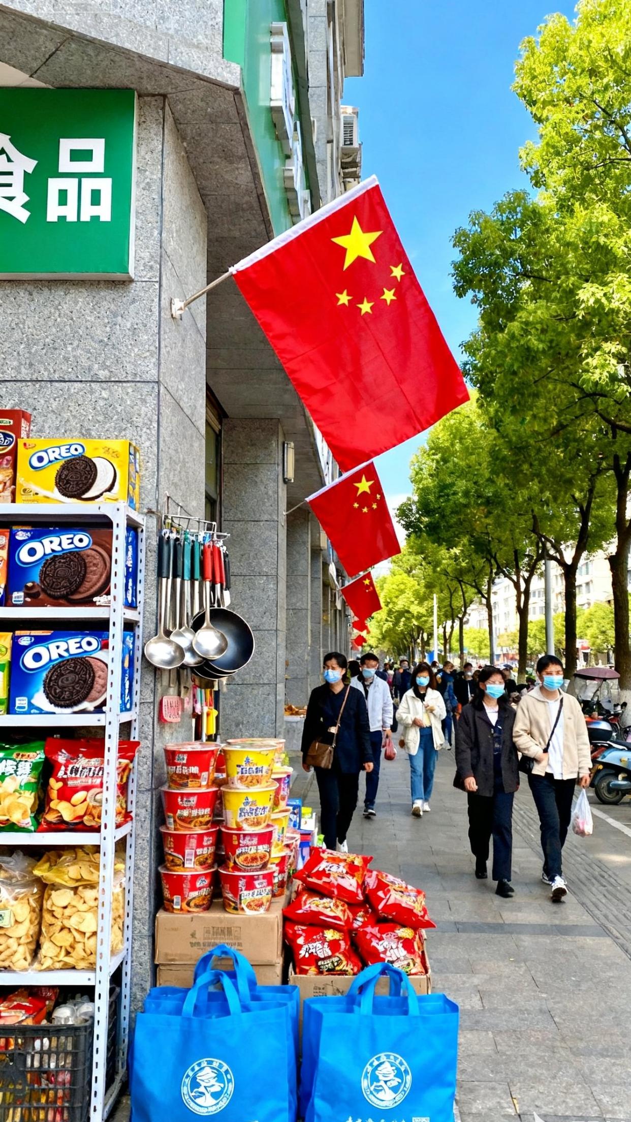 国庆快来啦,这面五星红旗能瞬间让店铺颜值起飞! 还在愁国庆怎么给店铺增添节日氛围么?别愁啦!这面超棒的五星红旗来救场咯!它是斜插免钉款式哦,安装超简单,不用打孔,轻松就能搞定。而且材质防水,即便是下雨天,也完全不用担心会被淋湿。往店铺门口一挂,或者墙上一摆,瞬间,整条街的国庆氛围就轰轰烈烈地燃起来啦!要是你也想让自家店铺在国庆期间变得亮眼夺目,那可千万别错过它! #祝愿祖国繁荣昌盛 #伟大祖国 #祖国的辉煌 #爱国情怀拉满