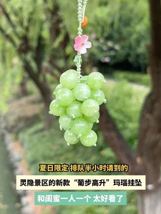#阳光玫瑰 #挂坠 #来杭州一定要来一趟灵隐寺 #晴王葡萄 #杭州伴手礼
