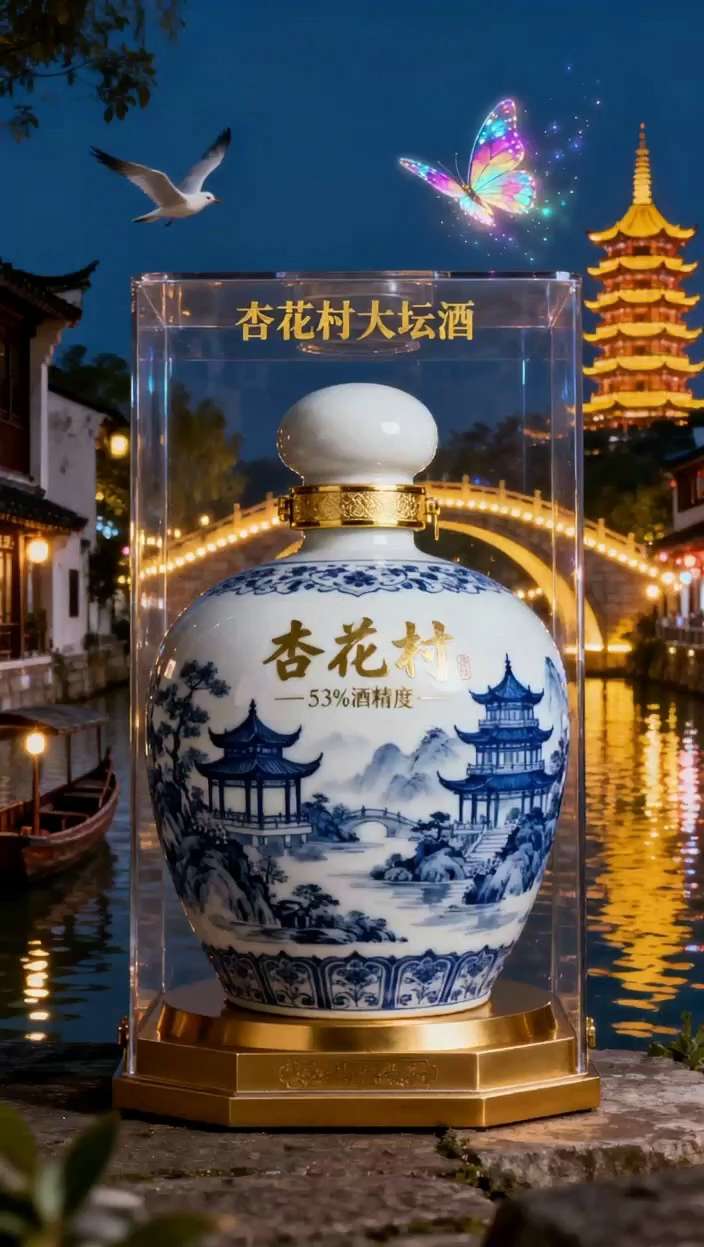 #品酒品人生 家人们!杏花村青花瓷大坛酒来啦!#酒逢知己千杯少#大坛酒 #快来一起尝个鲜