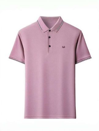 恒源祥纯桑蚕丝短袖t恤男 2025夏季新款中老年冰丝翻领POLO衫#品质男装#短袖T恤#Polo衫#面料舒适#高档大气上档次@巨量千川