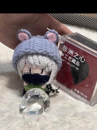 又按图解教程做了一只大脑门麦小鼠,谢谢大家的喜欢。不是很完美,依旧努力中#钩织#三角洲行动 #麦晓雯 #躲猫猫结束啦