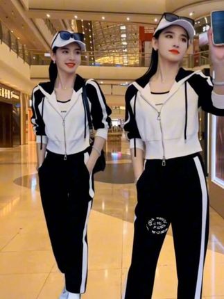 #春秋穿搭 #休闲百搭 #青春活力 #运动套装 #休闲风