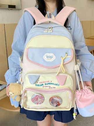 女生书包初中双肩包小学生少女高中大学生背包旅行电脑包#学生书包 #双肩包#初中生书包#旅行电脑包