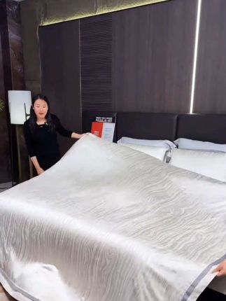 明超家纺{卡维森}100%蚕丝夏凉被四件套高端轻奢夏凉被空调被#高级感床品#夏凉被#蚕丝被#夏凉被四件套#柔软亲肤