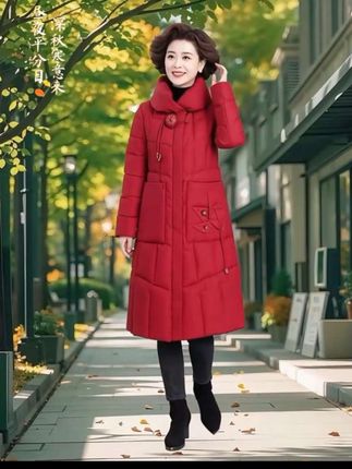 #时尚妈妈装 #妈妈羽绒服 #长款羽绒服 #时尚女装穿搭 #精选妈妈装