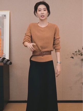 CHENSMCHEN 时尚纯色简约百搭半身裙女宽松显瘦裙子CSQ8102SL#陈什么陈 #半身裙 #高级感穿搭 #百搭半身裙 #轻奢女装