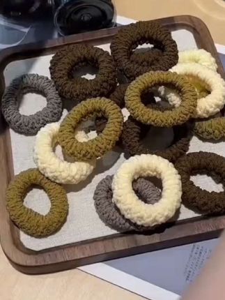 升级加粗加厚高弹爆米花发绳发圈扎高马尾头绳耐用不伤发 "头饰 #发圈发绳