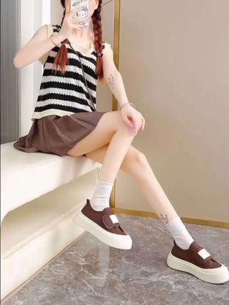 #帆布鞋 #百搭鞋子 #厚底小白鞋 #女鞋 #时尚布鞋