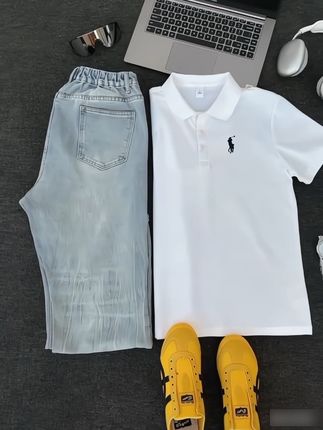 吃拉夫劳伦做气质男人#穿搭ootd#polo衫穿搭 #潮牌穿搭#短袖t恤 #新款