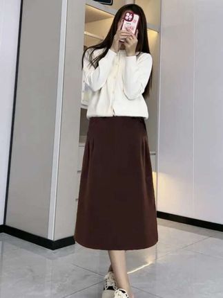 #秋季微胖穿搭测评 #时尚气质穿搭 #减龄显瘦穿搭 #美美的裙子 #梨形身材穿搭
