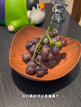 颜值与平价都有的果盘 高级感满满#果盘 #仿木纹果盘 #平价好物