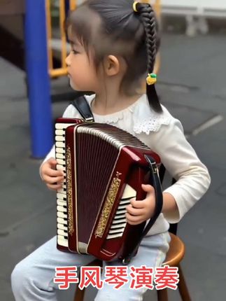 小宝贝手风琴演奏