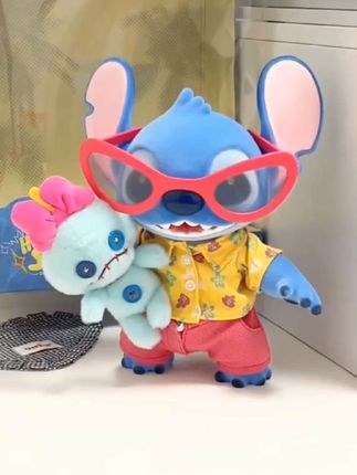 #史迪奇手办 #潮玩手办 #史迪仔玩偶 #毛绒玩具 #礼物推荐 TOPTOY迪士尼Hello史迪奇夏日手办大体摆件潮玩公仔史迪仔礼物