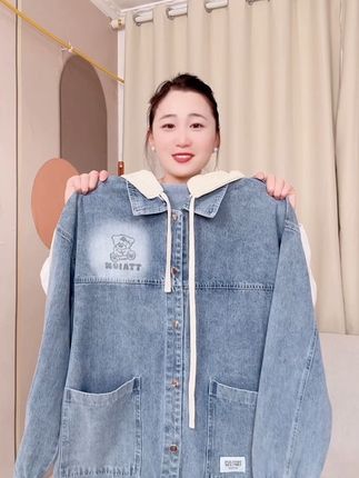 #舒适穿搭 #青少年外套 #牛仔外套 #男士牛仔外套#大码男装