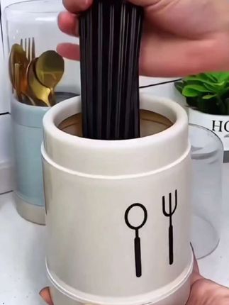 #家用带盖防尘筷子筒#塑料沥水筷子架#厨房收纳盒#餐具收纳置物架#带盖防尘筷笼 #带盖防尘沥水筷子筒