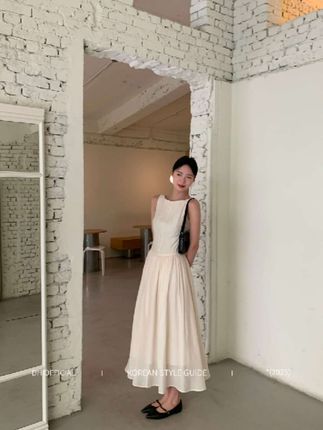 DH OFFICIAL 大花【戴妃裙 dress】醋酸楼梯花边显瘦气质连衣裙裙