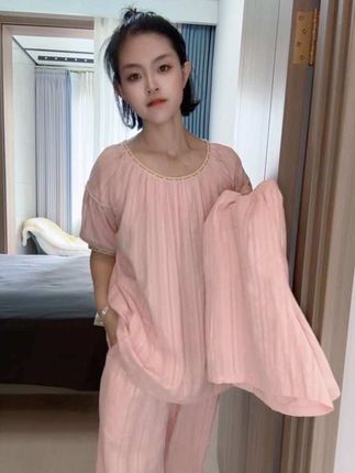 #宅家睡衣秀 #睡衣外穿 #睡衣套装 #睡衣穿搭 #家居服分享