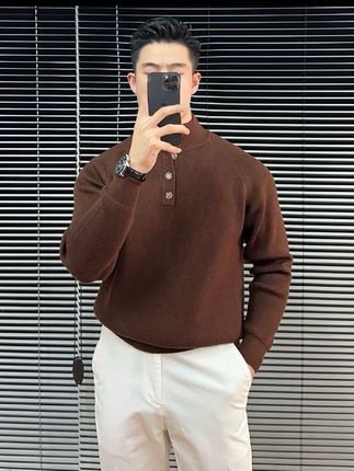#品质男装 #针织毛衣 #冬季穿搭 #长袖t恤 #痞帅穿搭
