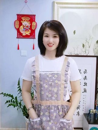 #创作灵感#时尚帆布花边围裙#面料舒适透气#防油污好打理#多色可选