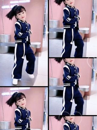 #我要上热门 女童套装2025新款春秋装休闲韩范阔腿裤春季童装儿童棒球服两件套#春秋新款 #高品质童装 #生女儿就是用来打扮的 @DOU+上热门 @DOU+小助手