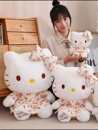#毛绒玩具 正版HelloKitty公仔抱枕毛绒玩具哈喽kt凯蒂猫咪玩偶娃娃女生礼物#hellokitty #凯蒂猫公仔 #猫咪公仔 #谁能拒绝呆萌的玩偶