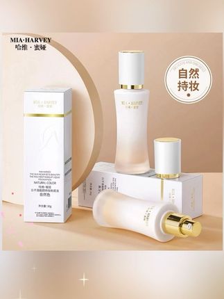 #郝邵文 推荐#粉底液#不脱妆粉底液#防水粉底液#防汗粉底液 哈维蜜娅正品日不落靓颜持妆粉底液防水防汗一整天不脱妆细腻服帖
